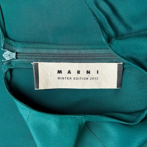 Marni Green Long Sleeve Dress - Picture 9 of 11